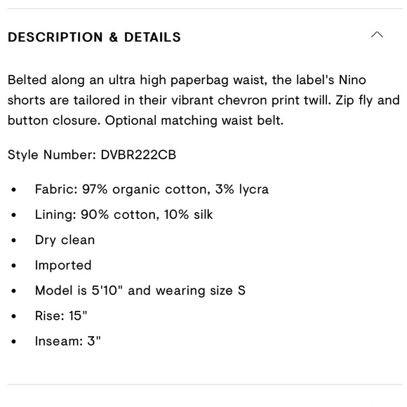 CHUFY Nino Belted Chevron Paperbag Shorts - Picture 7 of 10